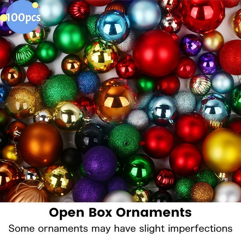 500 Pcs Christmas Ball Set, Shatterproof Ornaments for Store Displays & Event Planners