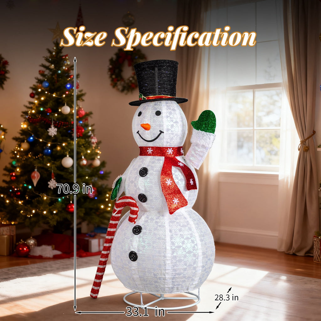 UBesGoo Top Hat Christmas Outdoor Decoration Outdoor Snowman 6FT Christmas Decorations for Home Indoor Lawn Yard