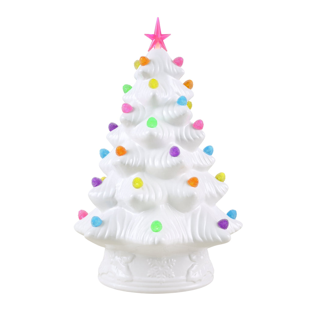 Mr. Christmas 15 in. Gumdrop Lights Nostlagic Ceramic Tree