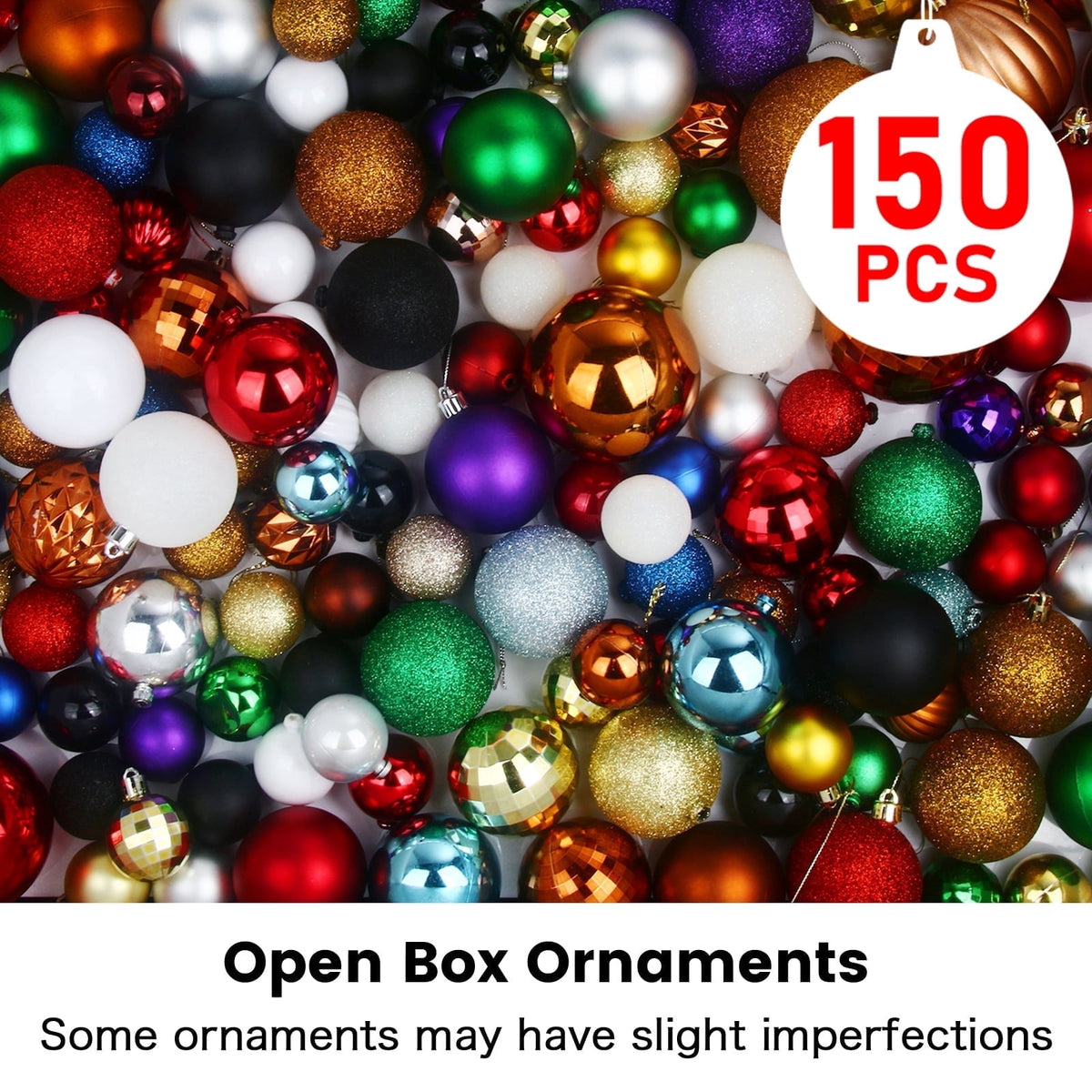 500Pcs Christmas Balls Ornaments for Christmas Tree Shatterproof Xmas Decors Hanging Ball Decorations
