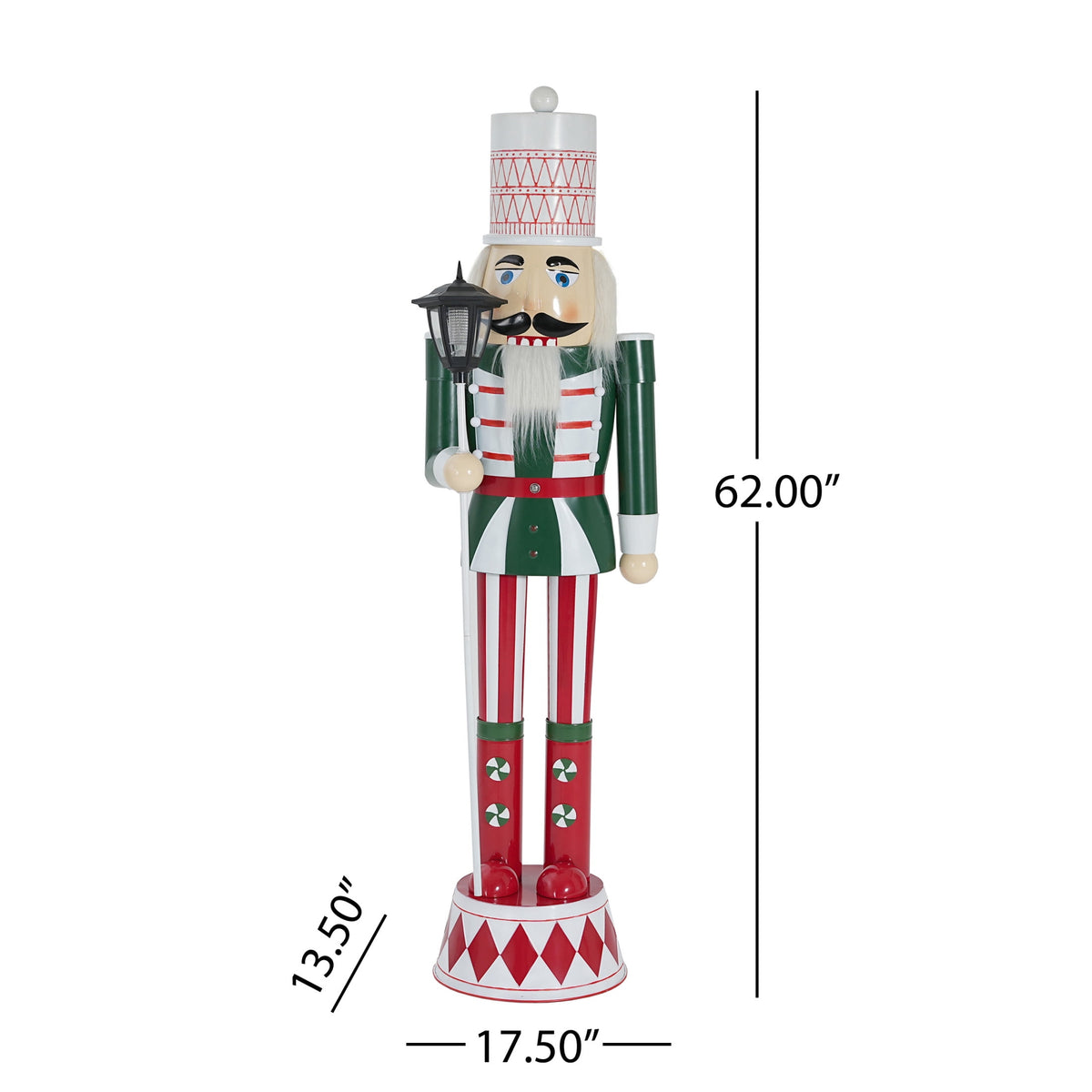 Indoor Christmas Decoration Classic Iron Nutcracker Ornament
