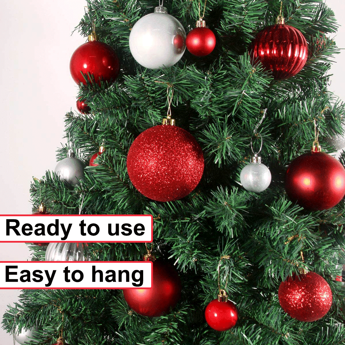 500Pcs Christmas Balls Ornaments for Christmas Tree Shatterproof Xmas Decors Hanging Ball Decorations
