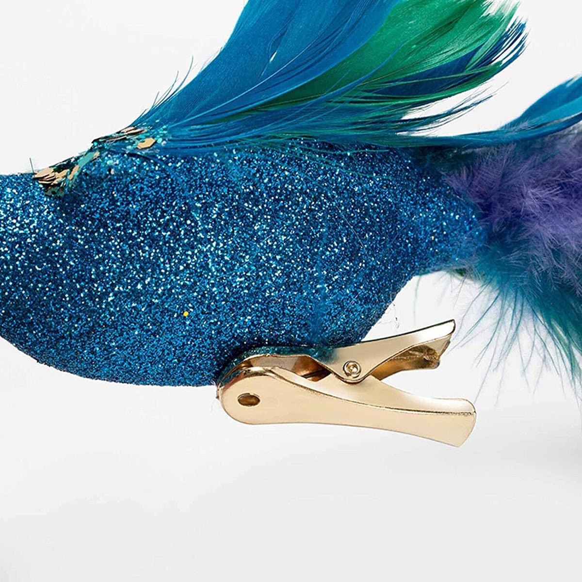 19 Inch Peacock Christmas Decorations Artificial Peacock Christmas Ornaments for Christmas Tree Christmas Natural Peacock Feather Decorations for Christmas Tree 10PCS