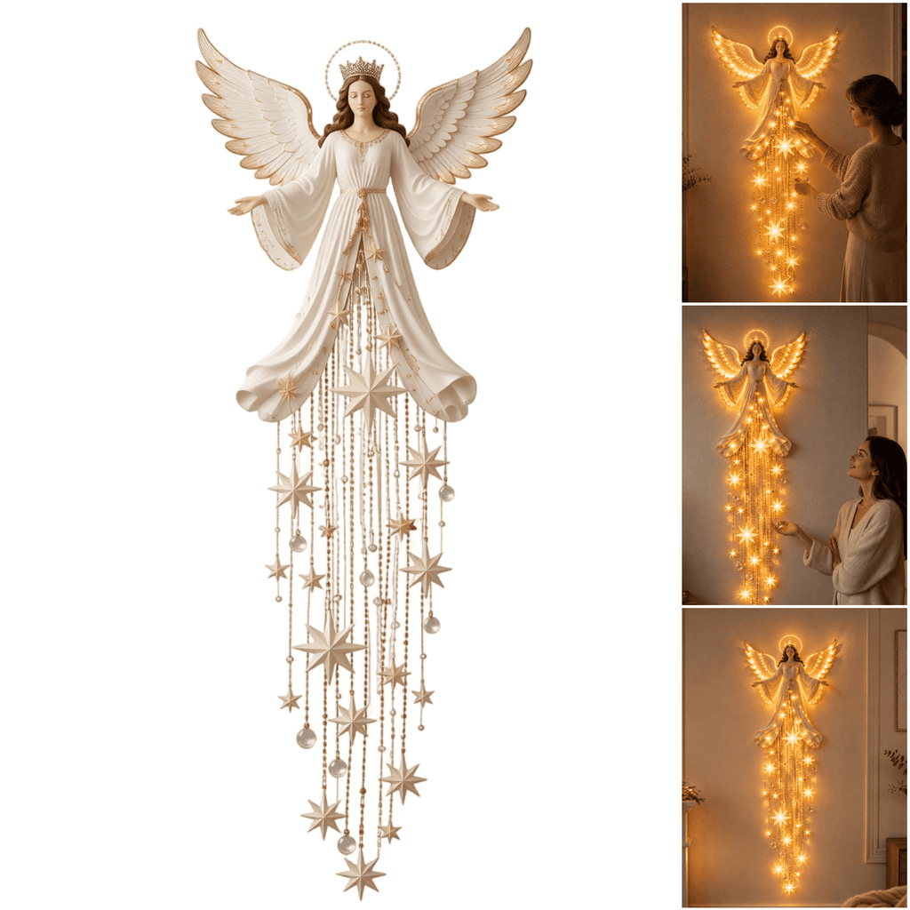 Christmas Staircase Banister Decor Set of 5 Lighted Santa Snow Scene Garland for Stair Railing Indoor Seasonal Home Ornament