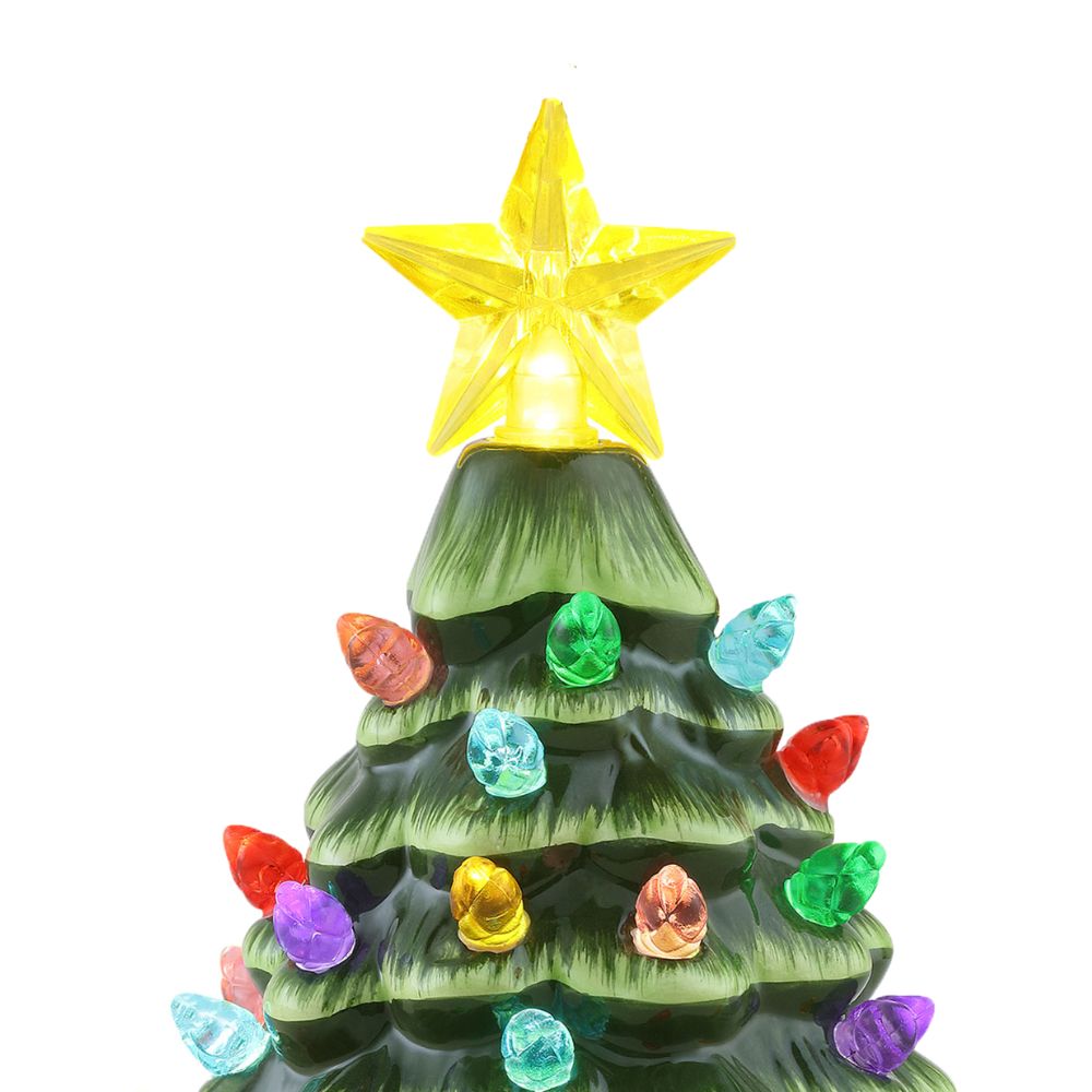Mr. Christmas Ceramic Tree Ornaments - Silver, Set of 3