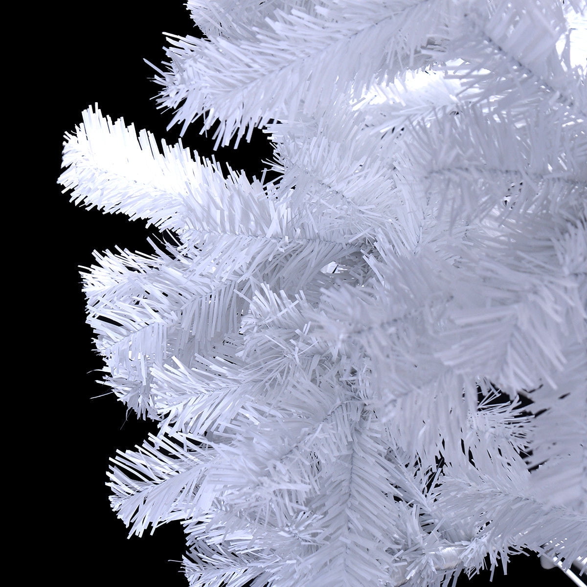 Costway 8Ft Artificial Xmas Tree Stand Christmas Decoration White