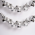 6 FEET Christmas Ball Garland Ornaments Shatterproof Xmas Hanging Balls Decorations for Home Indoor Outdoor Mantel Holiday Party Wedding Tree - Sliver