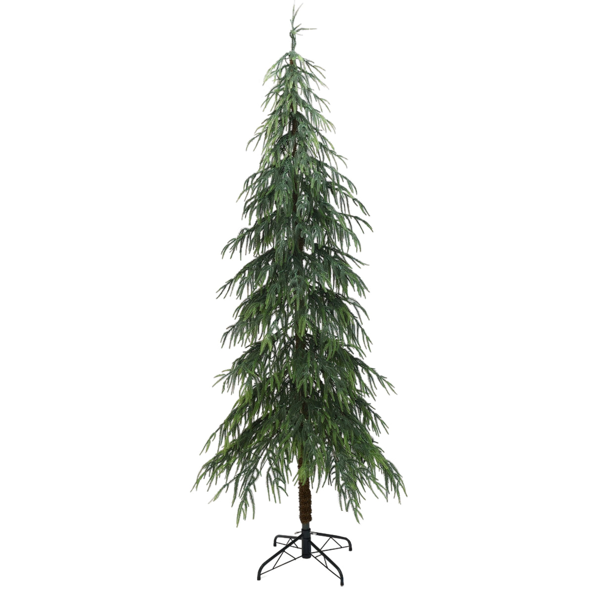 Haven Crest 7.5FT Flocked Cedar Christmas Tree 250 LEDs 2160 PE Tips Decor