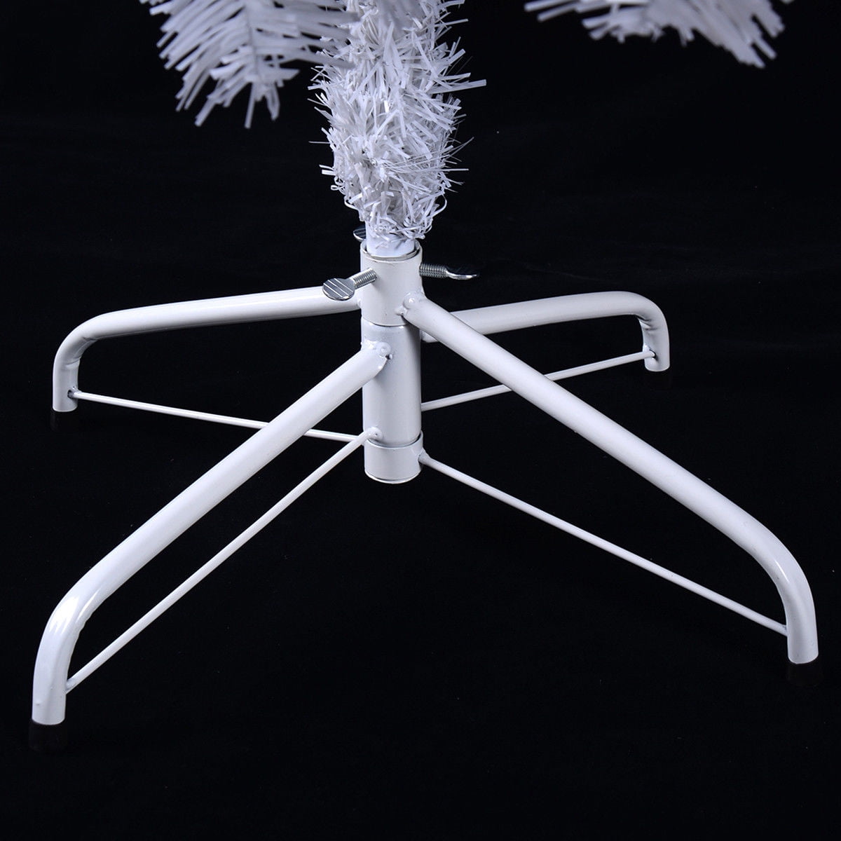 Costway 8Ft Artificial Xmas Tree Stand Christmas Decoration White