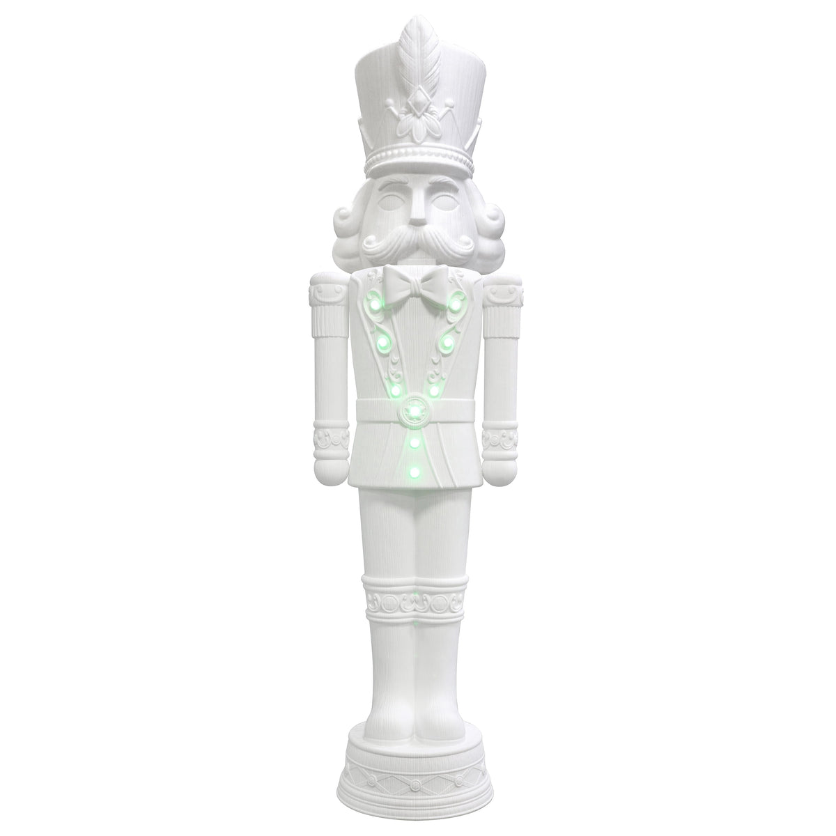 Giant Paint-it-Yourself Light-Up LED Nutcracker Christmas Decoration, White, 6.25', by Holiday Time
