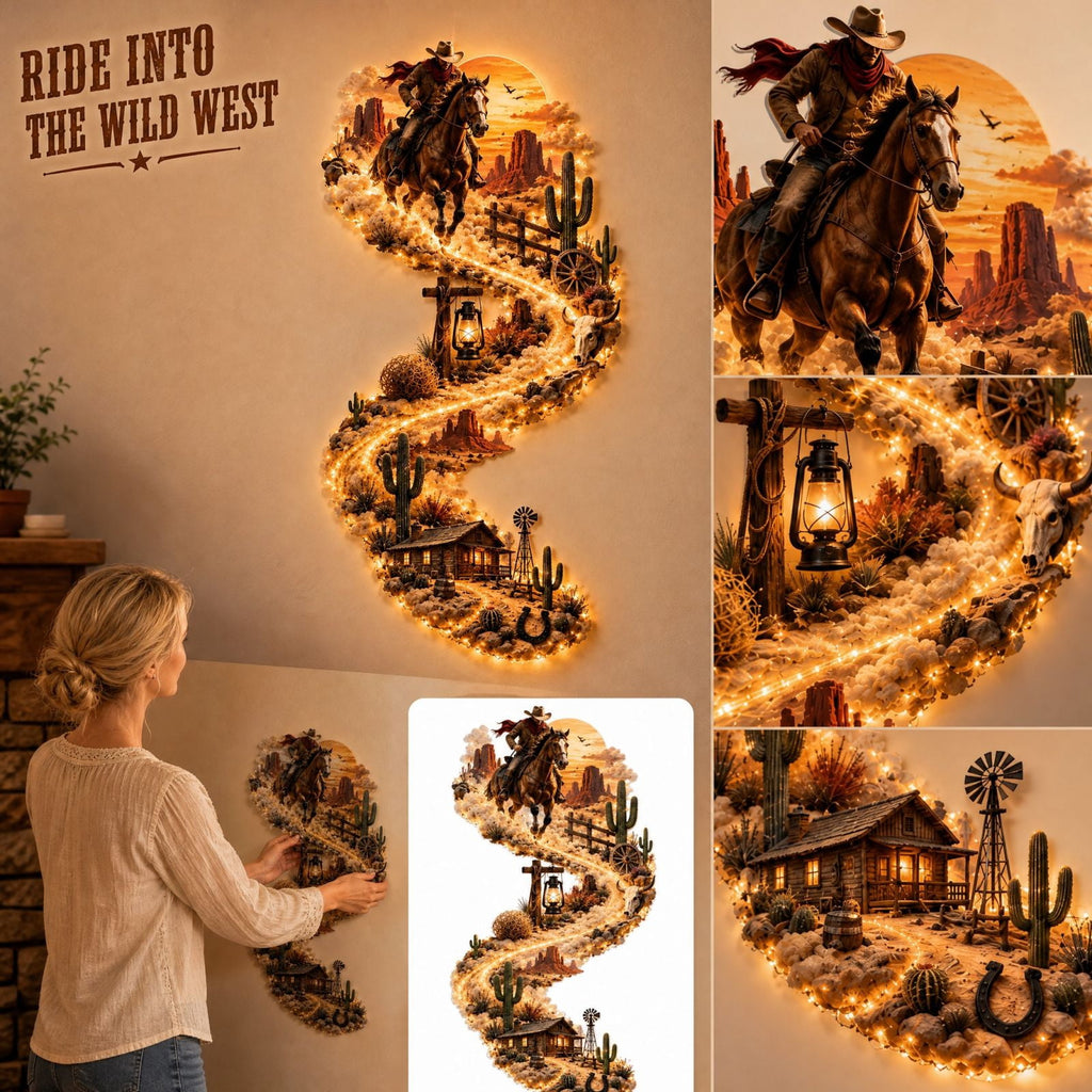 Christmas Staircase Banister Decor Set of 5 Lighted Santa Snow Scene Garland for Stair Railing Indoor Seasonal Home Ornament