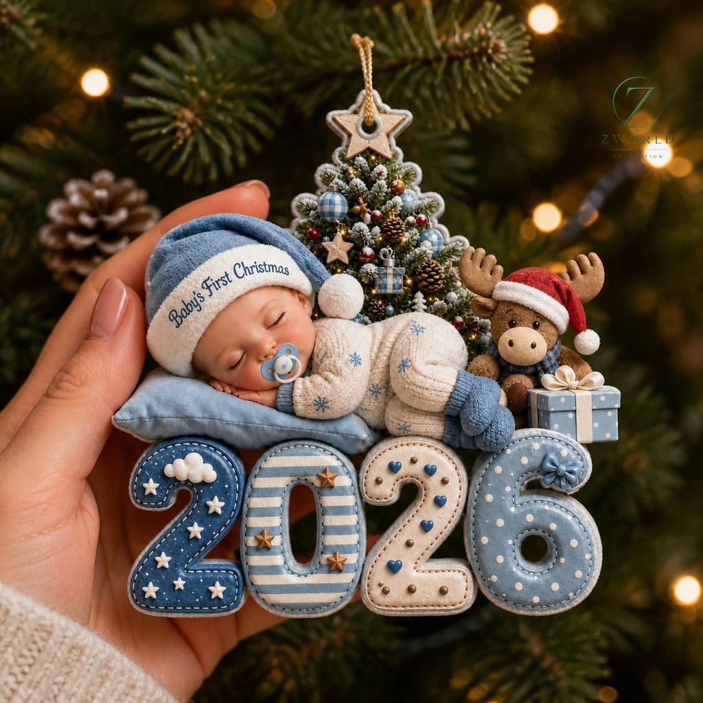 Baby First Christmas Ornament 2026 Moose Tree Keepsake