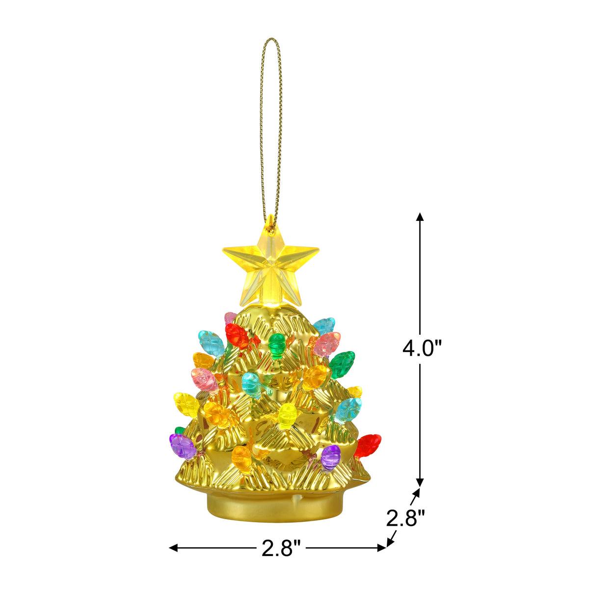 Mr. Christmas Ceramic Tree Ornaments - Silver, Set of 3