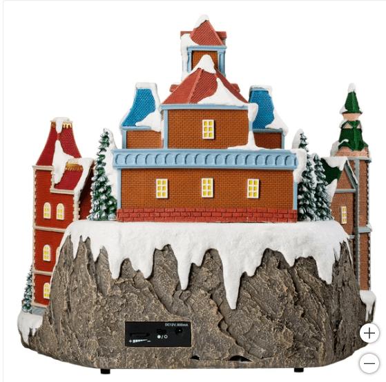 Disney Animated Christmas Holiday Village with Lights and Music