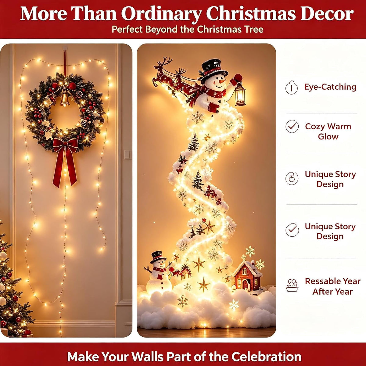Christmas Magic Trail Wall Light