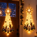 Christmas Decor,Lighted Nativity Bethlehem Star Wall Decor – Warm LED Star Lights, Gold, Indoor & Outdoor Christmas Wall Hanging