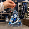 Christmas Ornament Acrylic Personalized Luge Tree Hanging for Winter Sports Fans