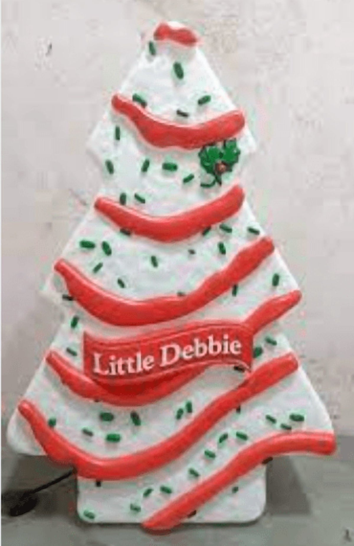 Gemmy Christmas LED Blow Mold Decor Little Debbie Snack Cake Tree