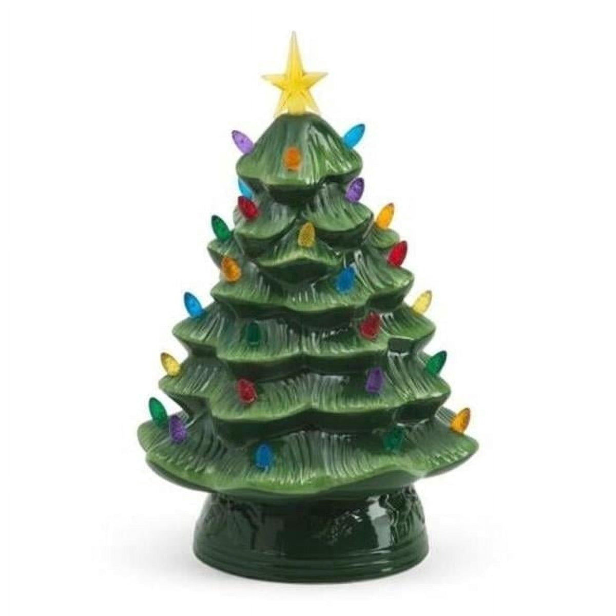 Mr. Christmas 12-Inch Nostalgic Pre-Lit Light Blue Christmas Tree