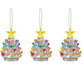 Mr. Christmas Ceramic Tree Ornaments - Silver, Set of 3