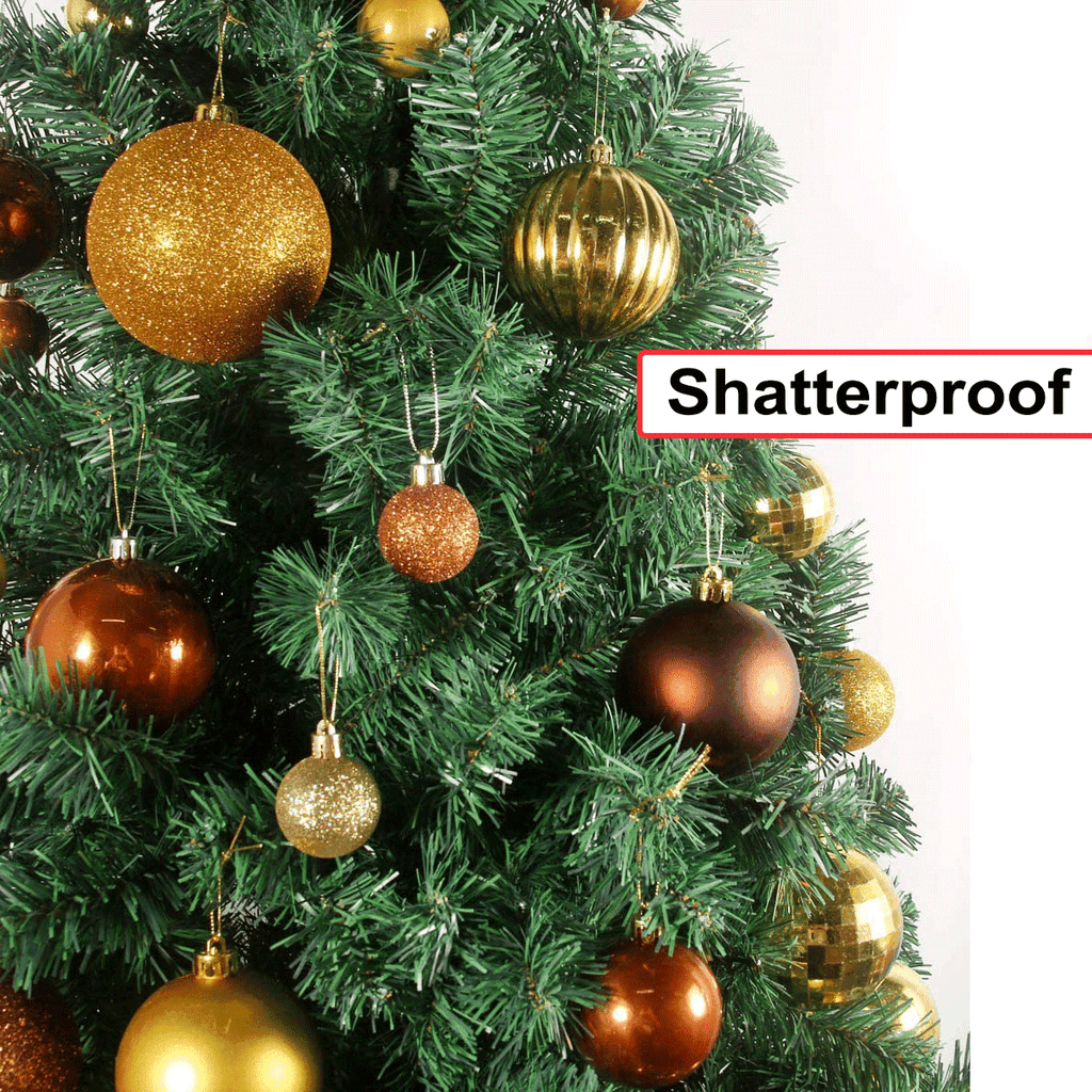 500Pcs Christmas Balls Ornaments for Christmas Tree Shatterproof Xmas Decors Hanging Ball Decorations