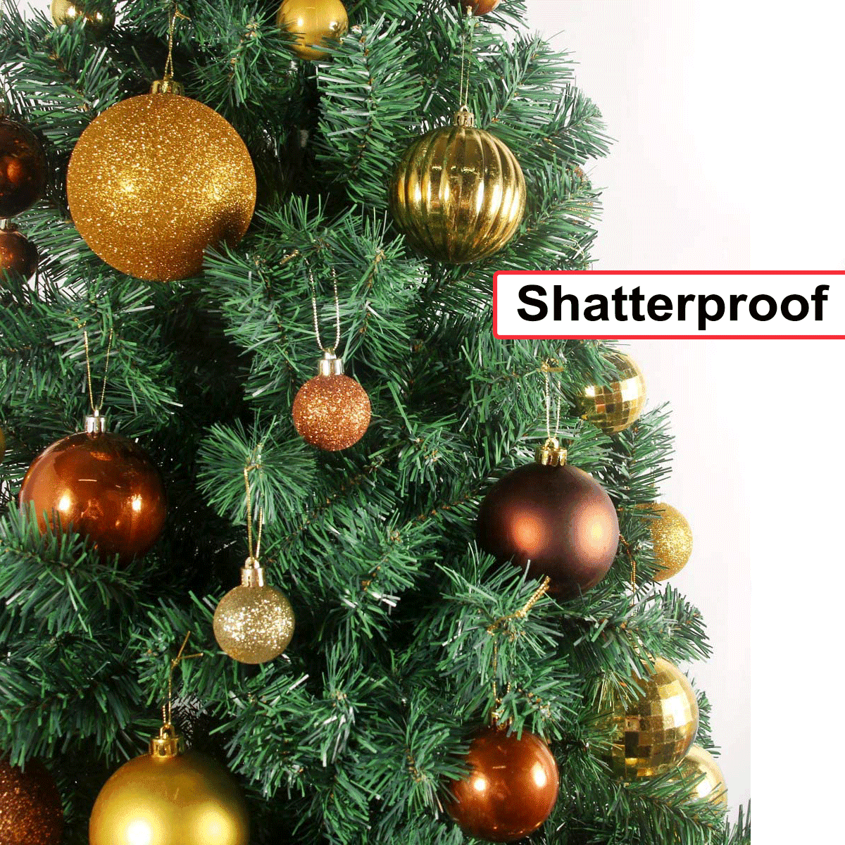 500Pcs Christmas Balls Ornaments for Christmas Tree Shatterproof Xmas Decors Hanging Ball Decorations