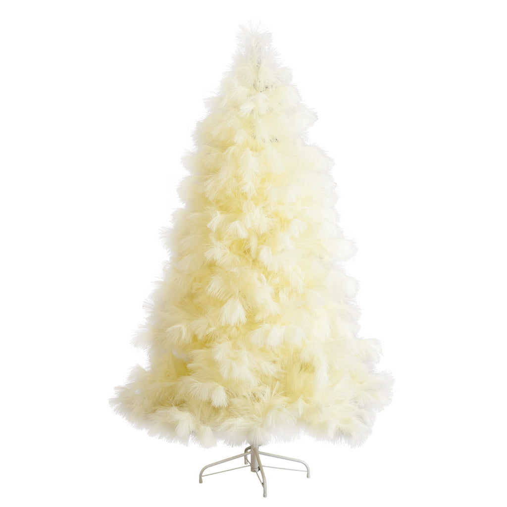 Nearly Natural Medium Pampas Grass Artificial Christmas Tree - 6’ - Unlit