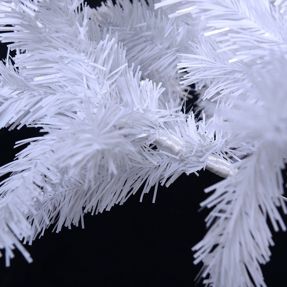 Costway 8Ft Artificial Xmas Tree Stand Christmas Decoration White