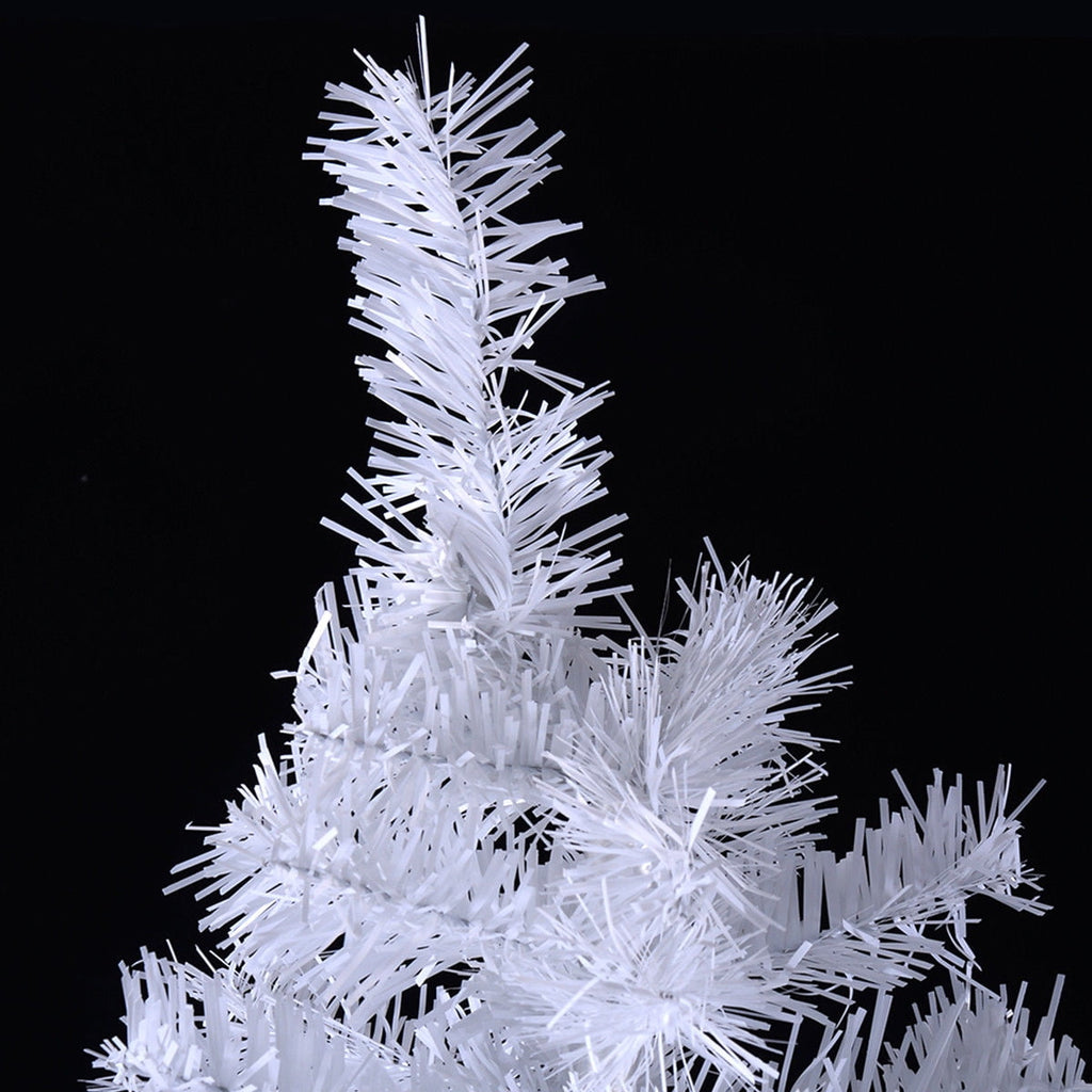 Costway 8Ft Artificial Xmas Tree Stand Christmas Decoration White