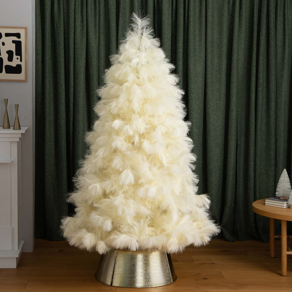 Nearly Natural Medium Pampas Grass Artificial Christmas Tree - 6’ - Unlit