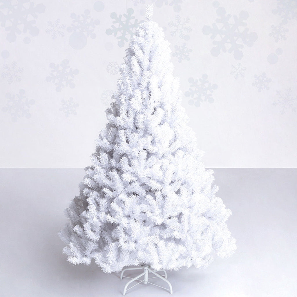 Costway 8Ft Artificial Xmas Tree Stand Christmas Decoration White