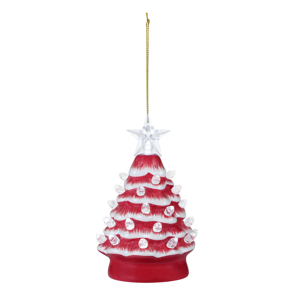 Mr. Christmas Ceramic Tree Ornaments - Silver, Set of 3