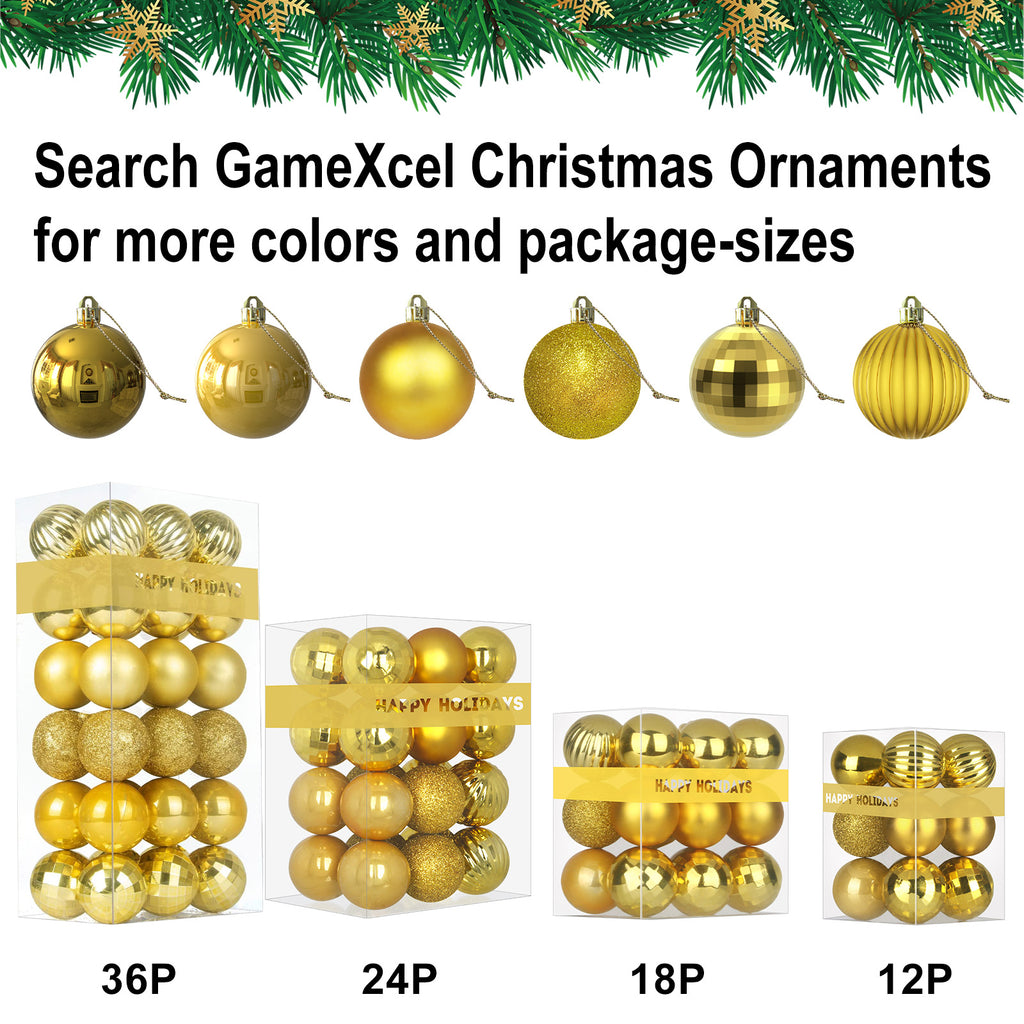 500Pcs Christmas Balls Ornaments for Christmas Tree Shatterproof Xmas Decors Hanging Ball Decorations