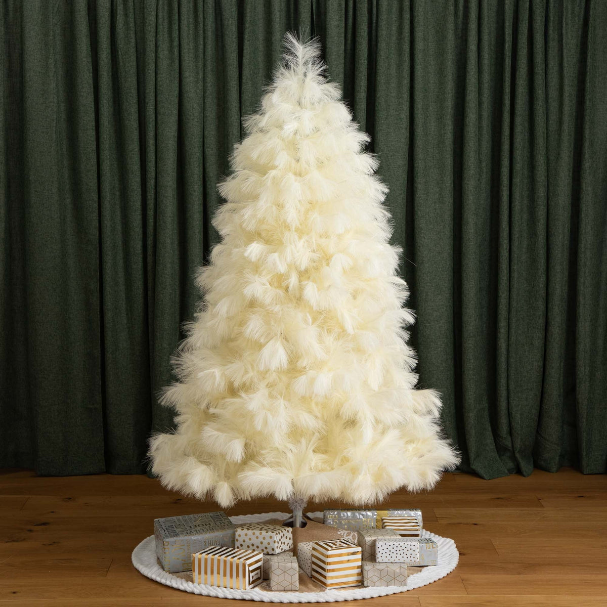 Nearly Natural Medium Pampas Grass Artificial Christmas Tree - 6’ - Unlit