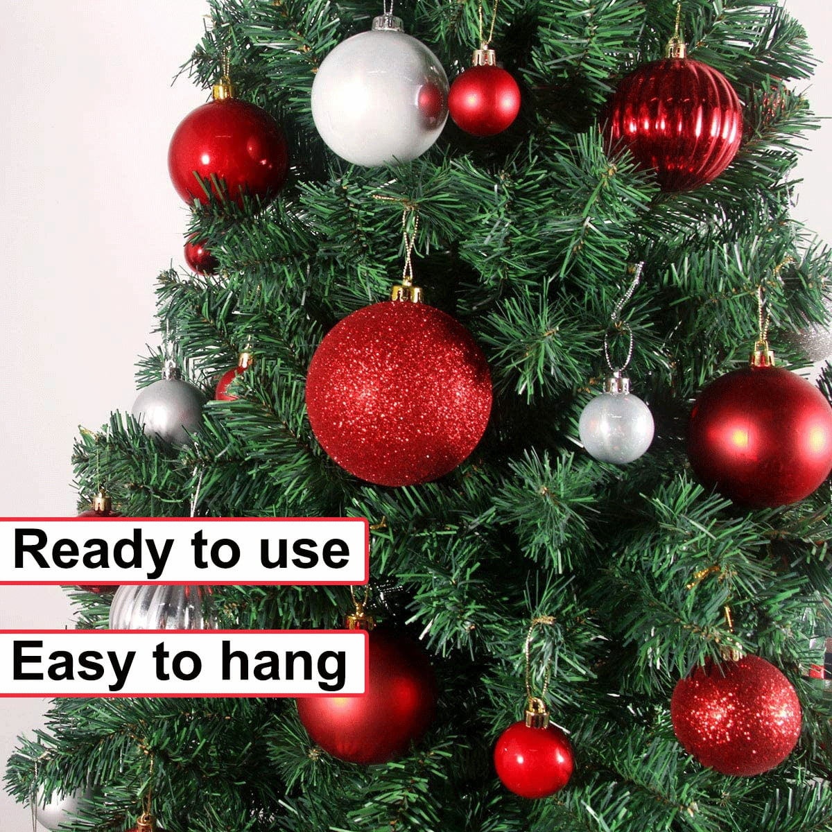 500 Pcs Christmas Ball Set, Shatterproof Ornaments for Store Displays & Event Planners