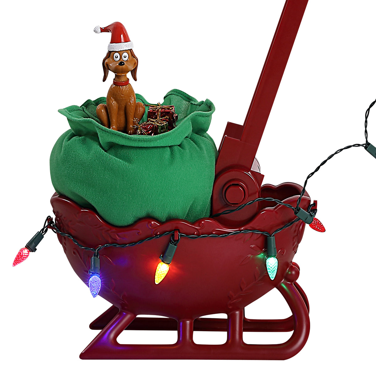 Mr. Christmas 34.5 in. Grinch's Animated Utility Sleigh