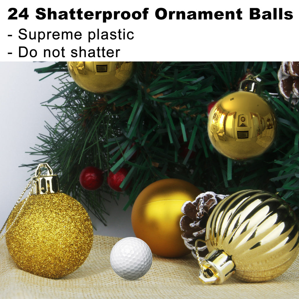 500Pcs Christmas Balls Ornaments for Christmas Tree Shatterproof Xmas Decors Hanging Ball Decorations