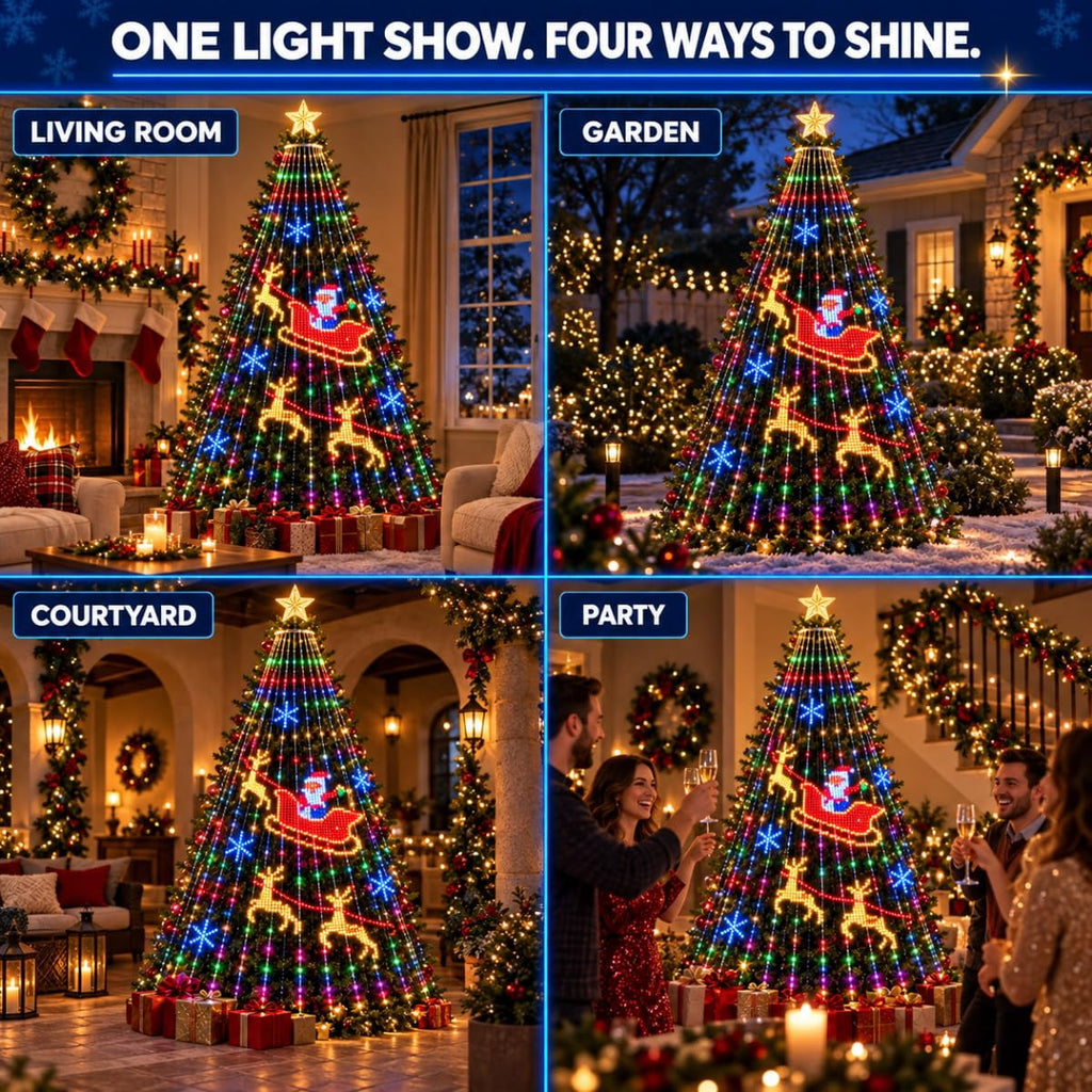 Christmas Lights, Smart Christmas Tree Lights, Smart Animated Christmas Tree Lights App Controlled