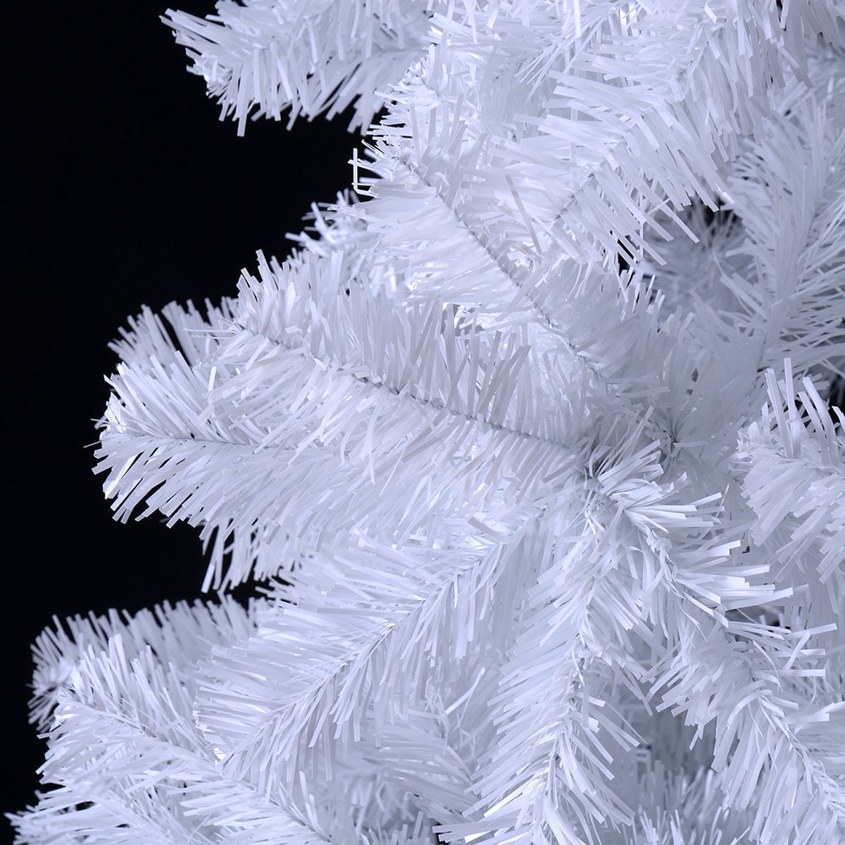 Costway 8Ft Artificial Xmas Tree Stand Christmas Decoration White