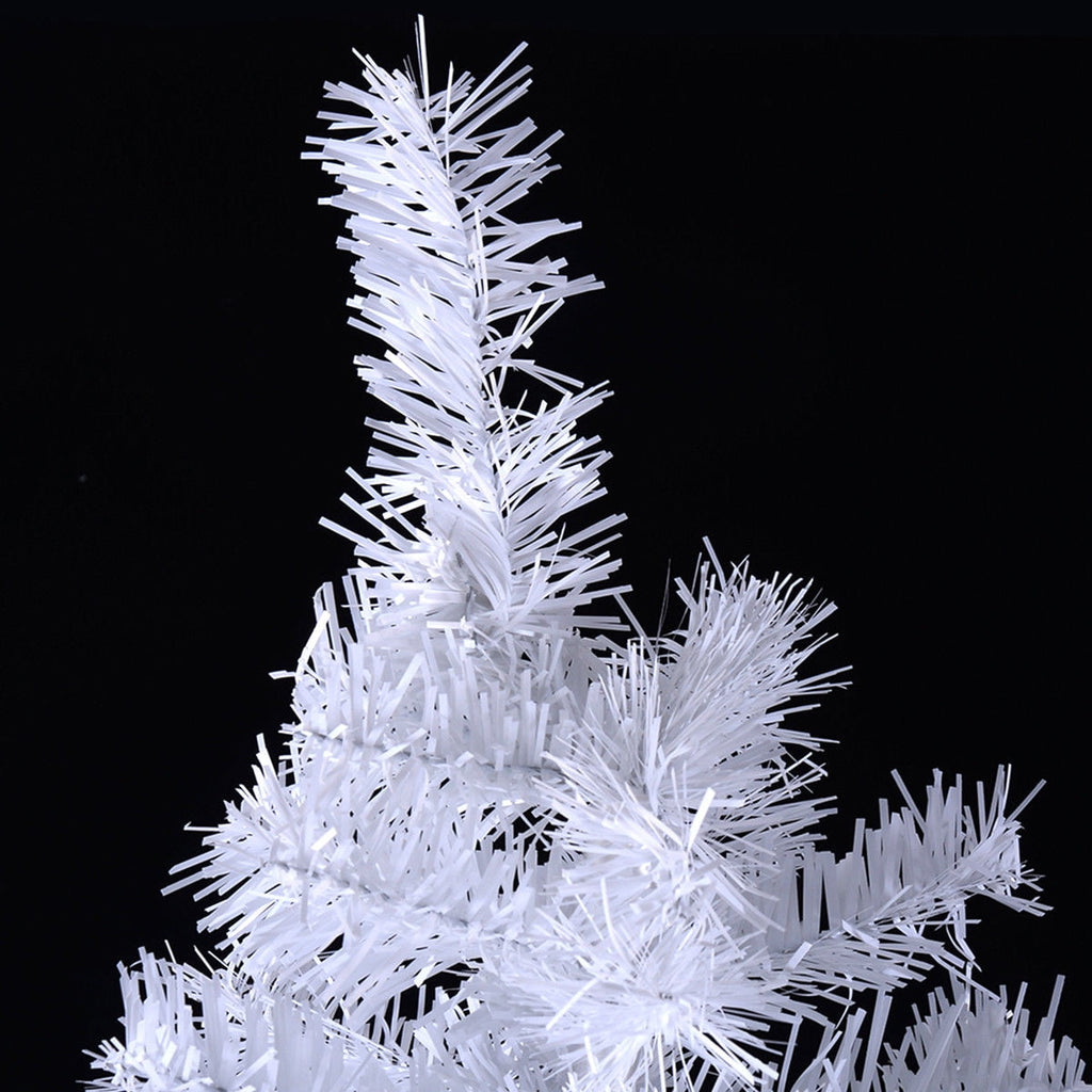 Costway 8Ft Artificial Xmas Tree Stand Christmas Decoration White